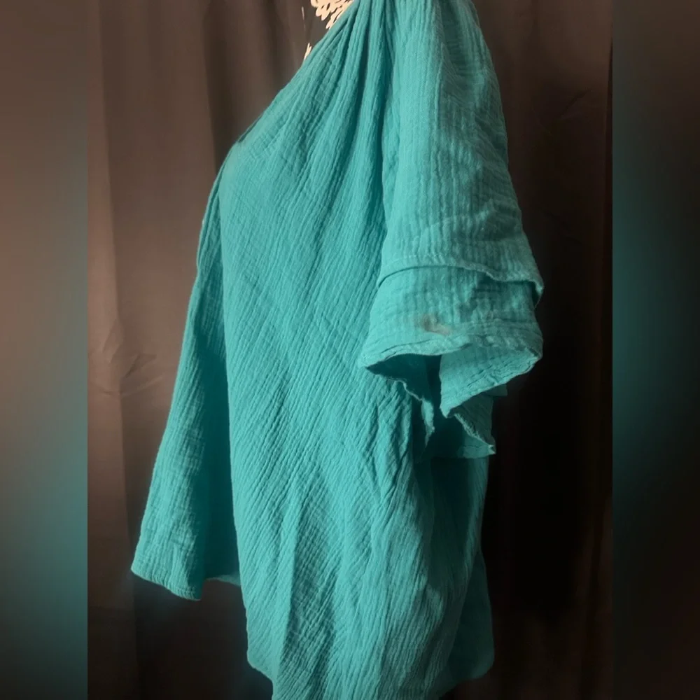 Joie Turquoise Blouse - Picture 2 of 4